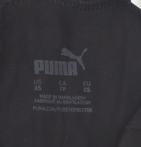 Puma Womens Black XS Leggings Stretch Sports Gymwear