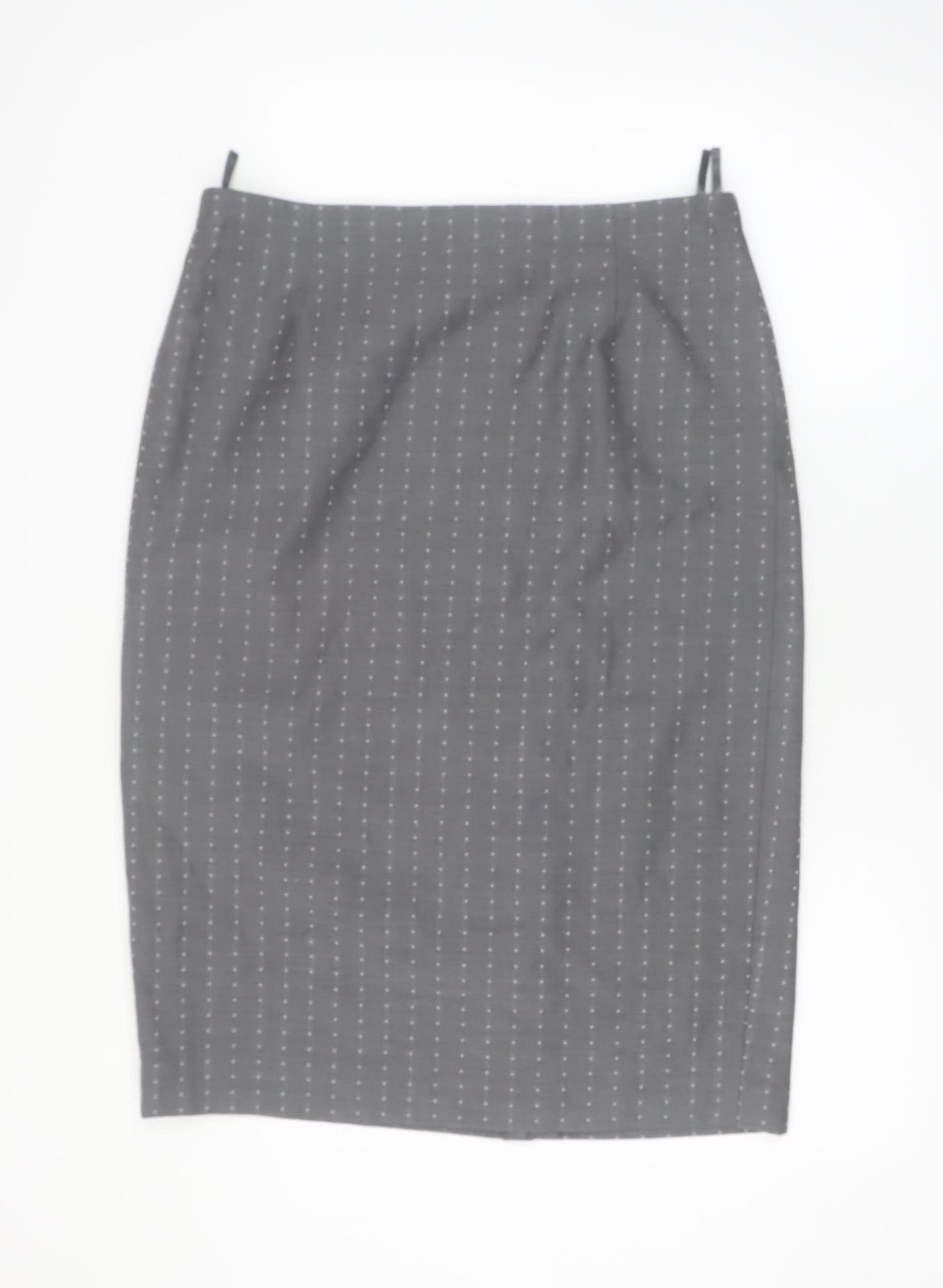 ARA Women Grey Wool Blend Pencil Skirt Size 18 Workwear