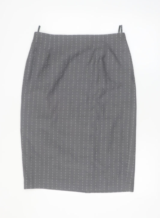ARA Women Grey Wool Blend Pencil Skirt Size 18 Workwear