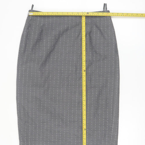 ARA Women Grey Wool Blend Pencil Skirt Size 18 Workwear