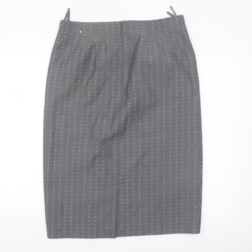 ARA Women Grey Wool Blend Pencil Skirt Size 18 Workwear