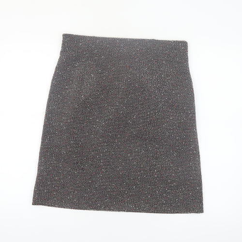 Marks and Spencer Womens Grey Tweed Pencil Skirt Size 14