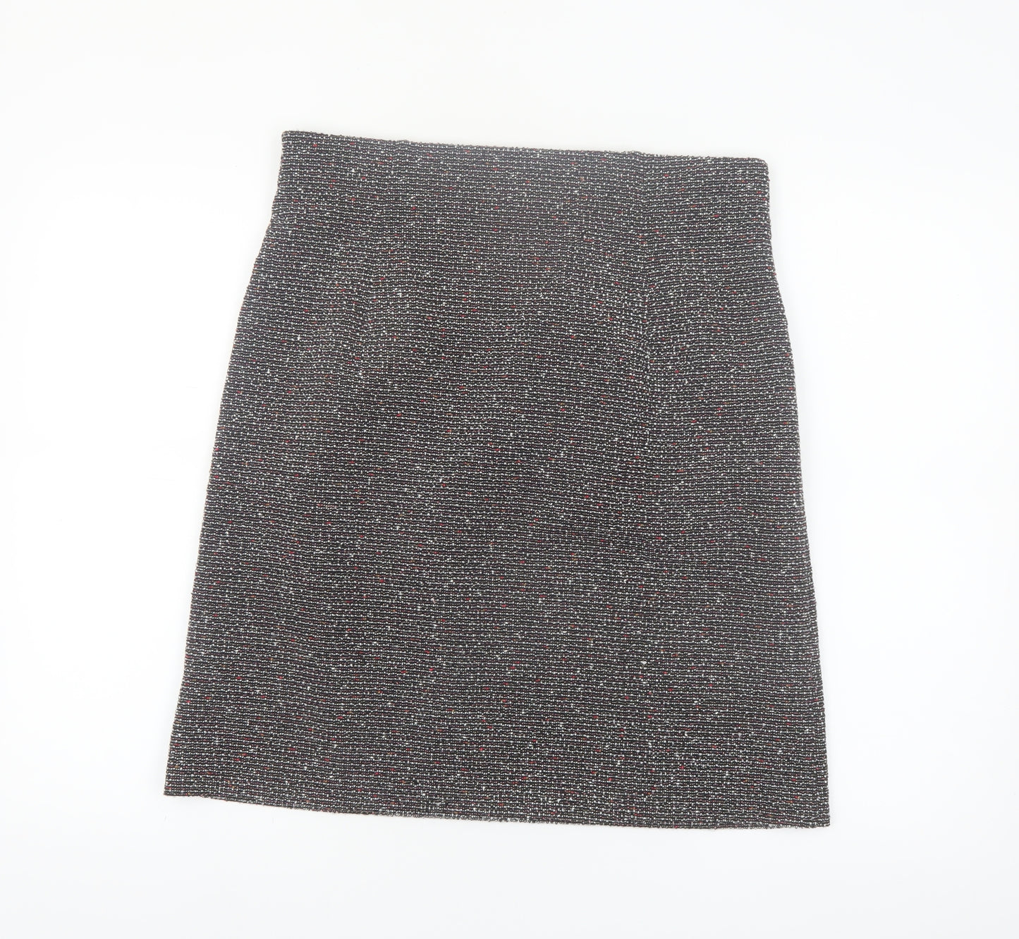 Marks and Spencer Womens Grey Tweed Pencil Skirt Size 14