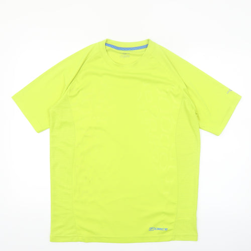 Pro Touch Men's Yellow Running T-Shirt L Moisture Wicking