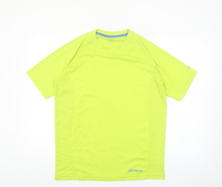 Pro Touch Men's Yellow Running T-Shirt L Moisture Wicking