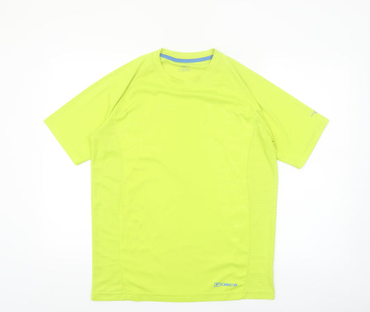 Pro Touch Men's Yellow Running T-Shirt L Moisture Wicking