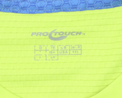 Pro Touch Men's Yellow Running T-Shirt L Moisture Wicking
