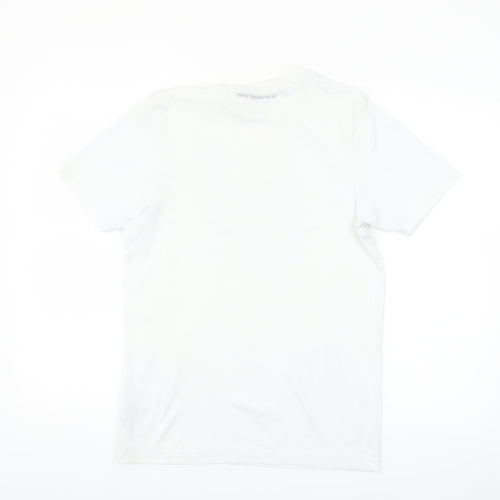 New Balance Men's White Short Sleeve Athletic T-Shirt Size S
