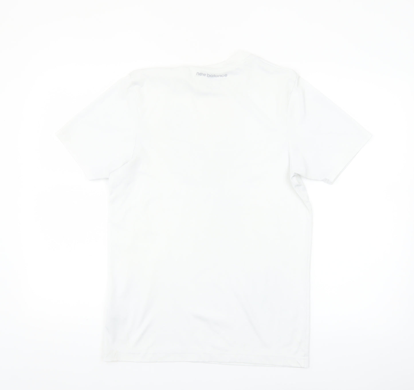 New Balance Men's White Short Sleeve Athletic T-Shirt Size S