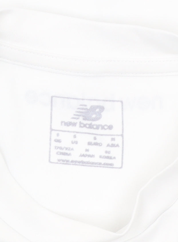 New Balance Men's White Short Sleeve Athletic T-Shirt Size S
