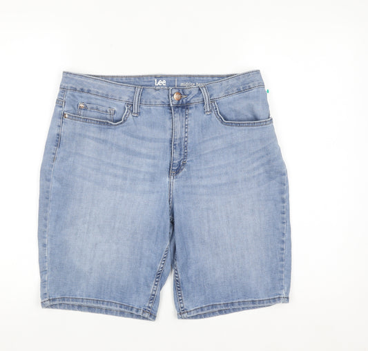 Lee Riders Women’s Blue Denim Midrise Bermuda Shorts Size 12