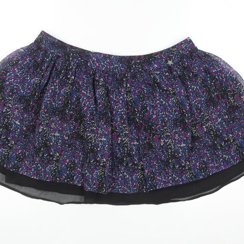 Miss Real Womens Multicoloured Floral Skater Skirt Size 12
