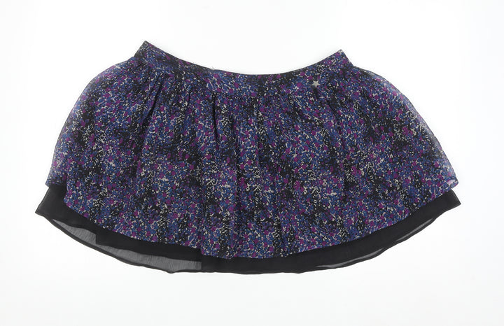 Miss Real Womens Multicoloured Floral Skater Skirt Size 12