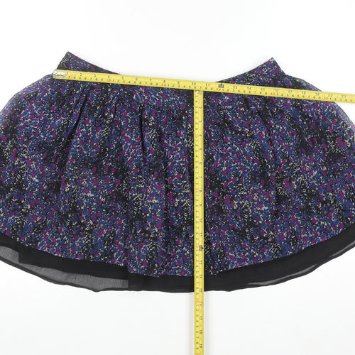 Miss Real Womens Multicoloured Floral Skater Skirt Size 12