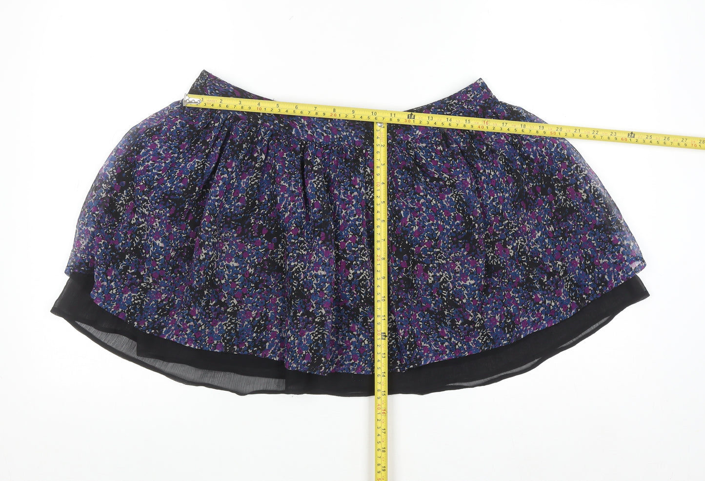 Miss Real Womens Multicoloured Floral Skater Skirt Size 12