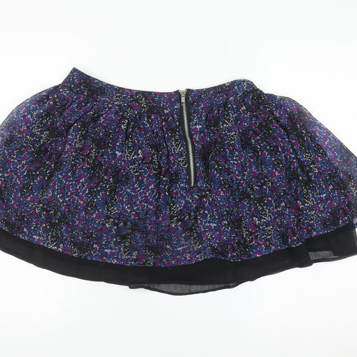 Miss Real Womens Multicoloured Floral Skater Skirt Size 12