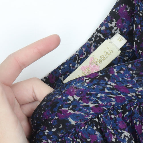 Miss Real Womens Multicoloured Floral Skater Skirt Size 12