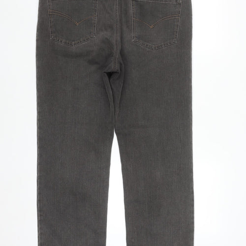 Gardeur Men's Grey Straight Fit Jeans 36W 32L Regular Denim