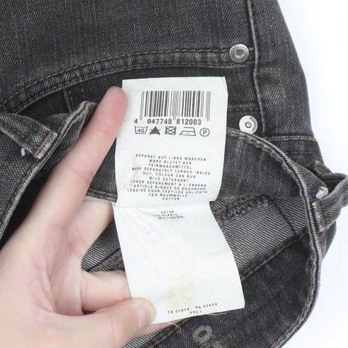 Gardeur Men's Grey Straight Fit Jeans 36W 32L Regular Denim