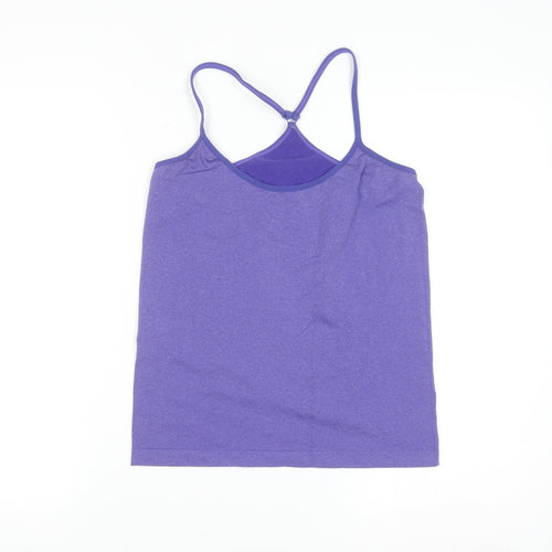 Primark Women’s Purple Seamless Tank Top Size 14-16 Stretch Activewear