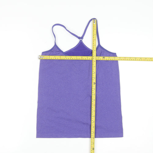 Primark Women’s Purple Seamless Tank Top Size 14-16 Stretch Activewear