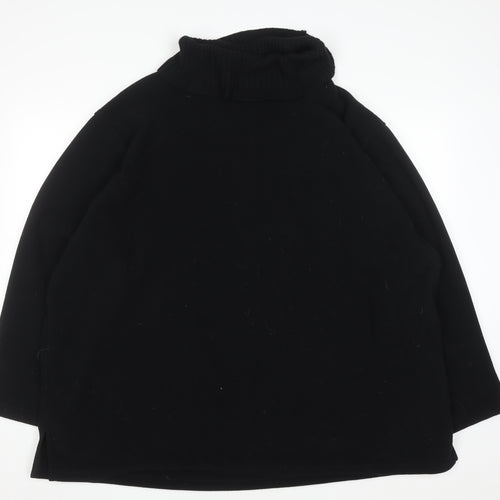 Ann Harvey Women's Black Size 26/28 Roll Neck Pullover Sweatshirt