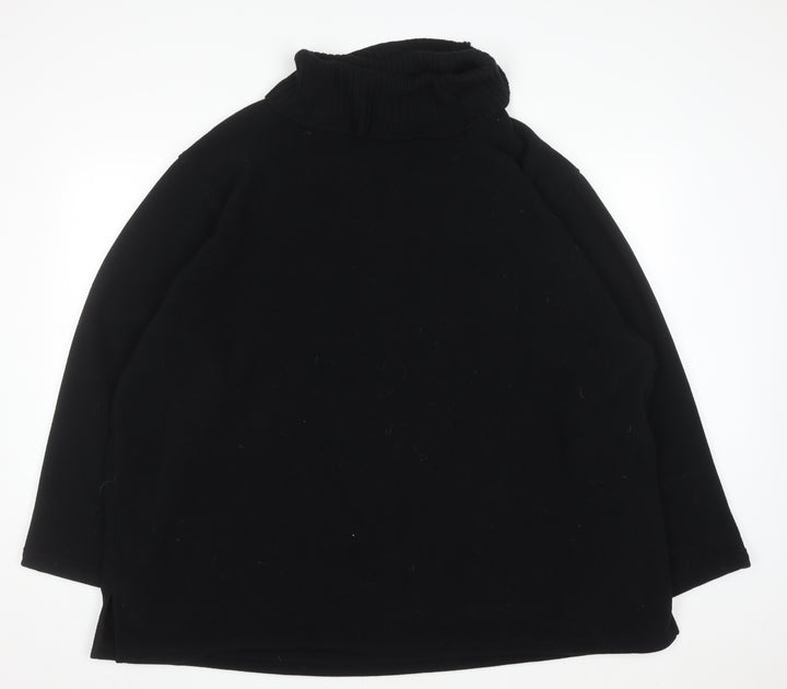 Ann Harvey Women's Black Size 26/28 Roll Neck Pullover Sweatshirt