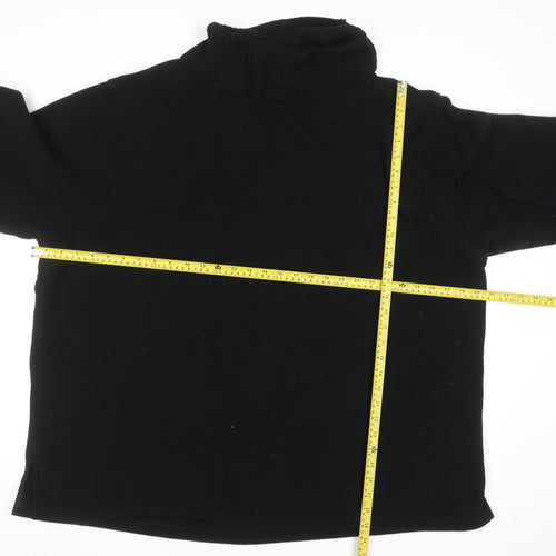 Ann Harvey Women's Black Size 26/28 Roll Neck Pullover Sweatshirt