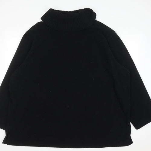 Ann Harvey Women's Black Size 26/28 Roll Neck Pullover Sweatshirt