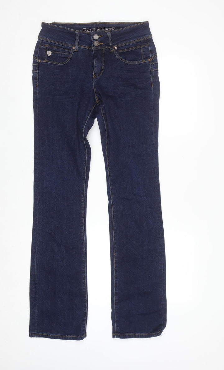 Rant & Rave Women's Blue High Rise Straight Jeans Size 10