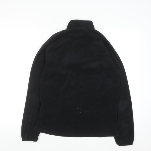 Quechua Men’s Black Fleece Half Zip Pullover Sweatshirt Size M