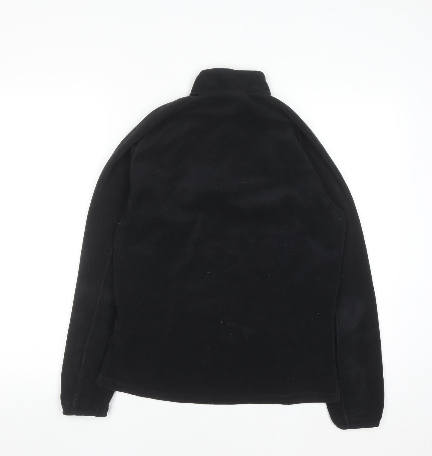 Quechua Men’s Black Fleece Half Zip Pullover Sweatshirt Size M