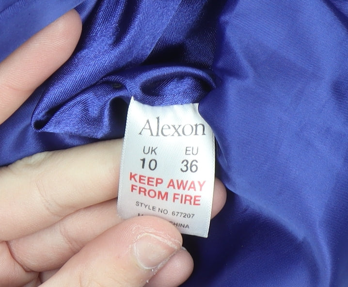Alexon Women Blue Size 10 Puffer Coat Mid-Length Winter Jacket