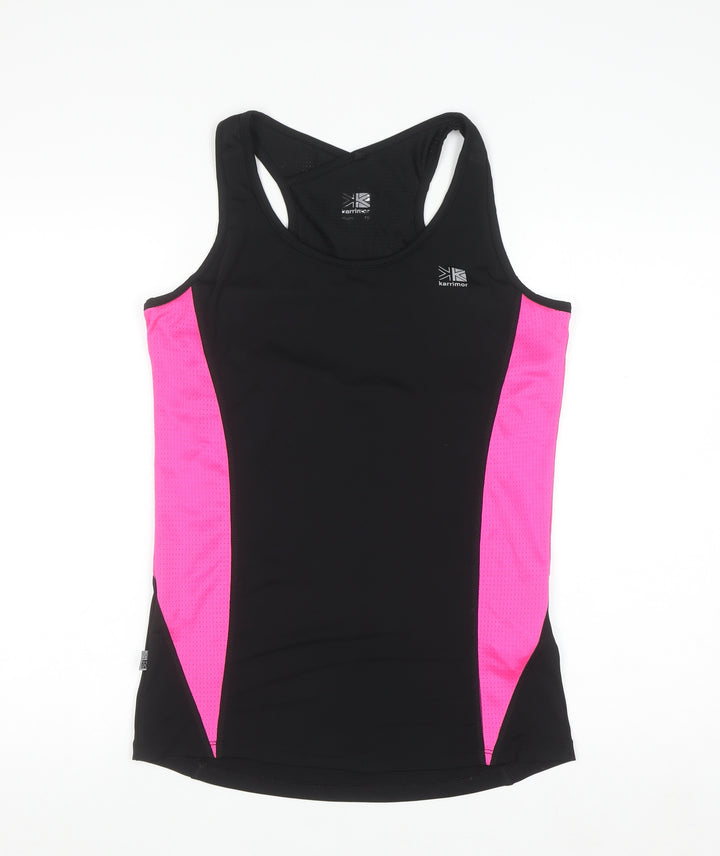 Karrimor Womens Black & Pink Racerback Tank Top Size 18