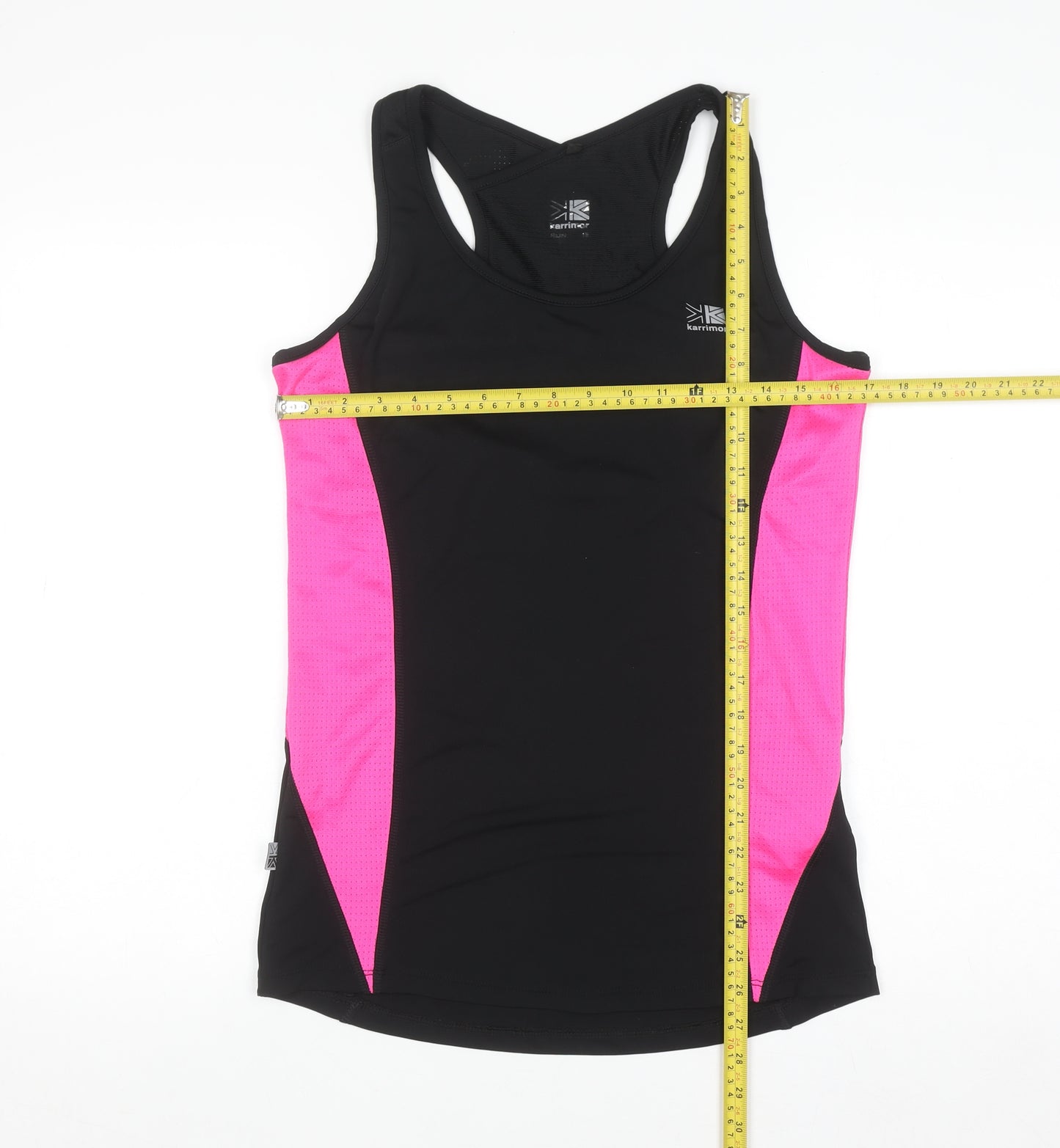 Karrimor Womens Black & Pink Racerback Tank Top Size 18