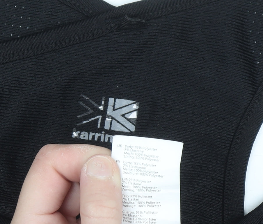 Karrimor Womens Black & Pink Racerback Tank Top Size 18