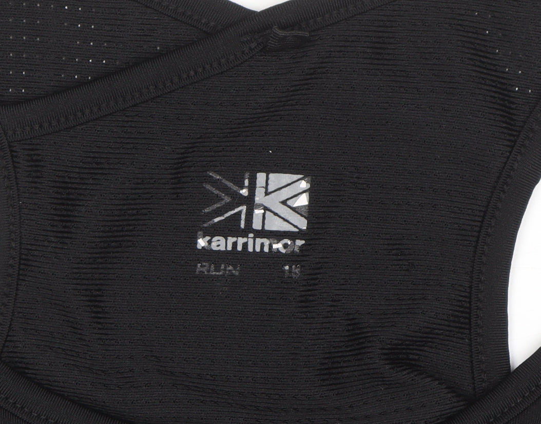 Karrimor Womens Black & Pink Racerback Tank Top Size 18