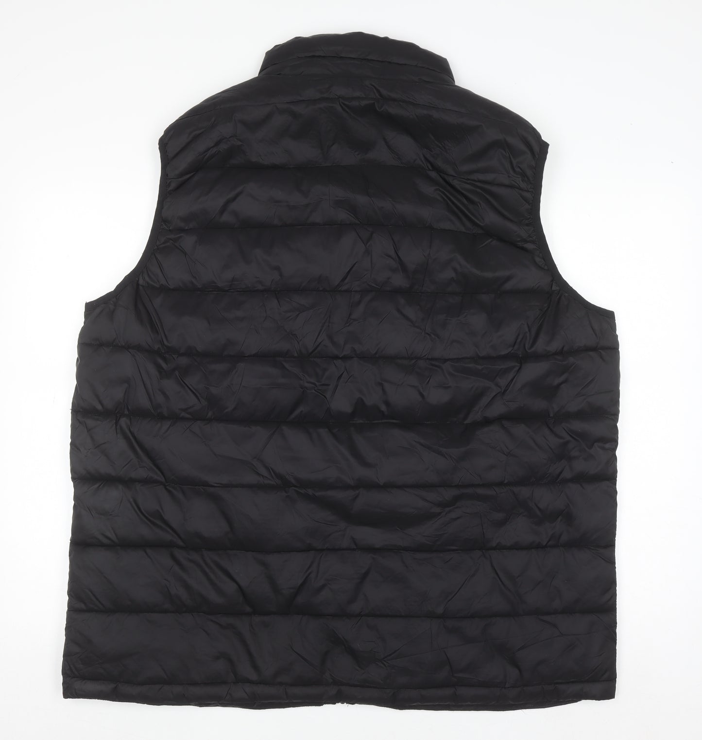 St. Bernard Men's Black 3XL Puffer Waistcoat Full Zip Nylon