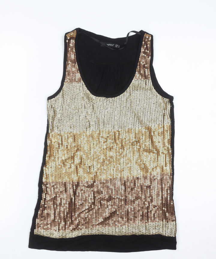 Atmosphere Women’s Multicoloured Sequin Camisole Tank Top Size 12