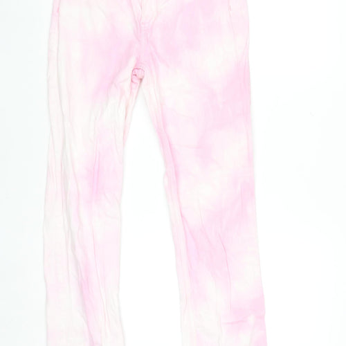 Primark Women’s Pink Straight Jeans Size 4 Cotton Denim