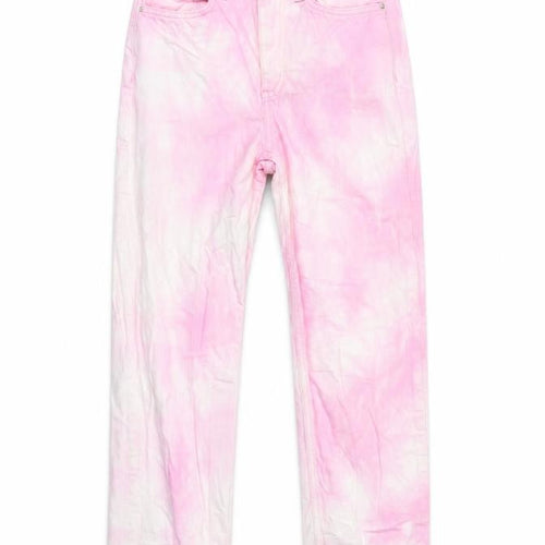 Primark Women’s Pink Straight Jeans Size 4 Cotton Denim