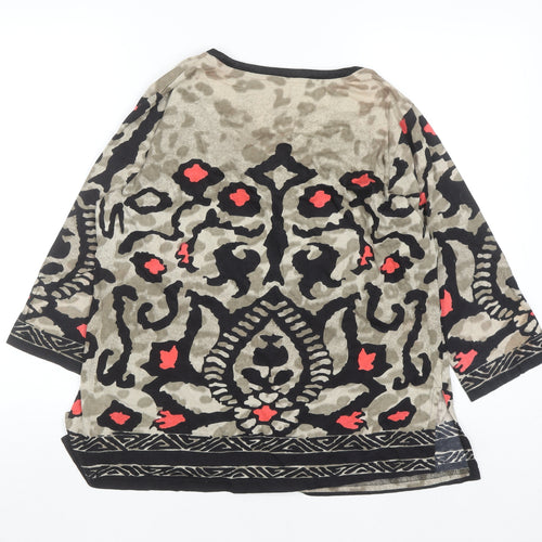 Artscape Women’s Multicoloured Tunic Top M Cotton Bohemian Style