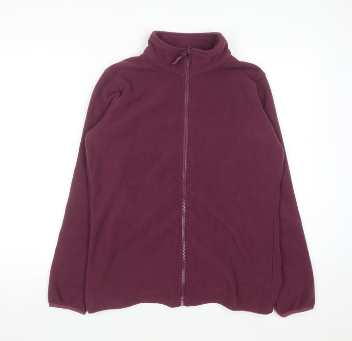 Peter Storm Womens Purple Full Zip Fleece Jacket Size 12