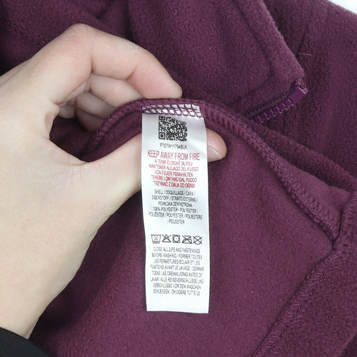 Peter Storm Womens Purple Full Zip Fleece Jacket Size 12