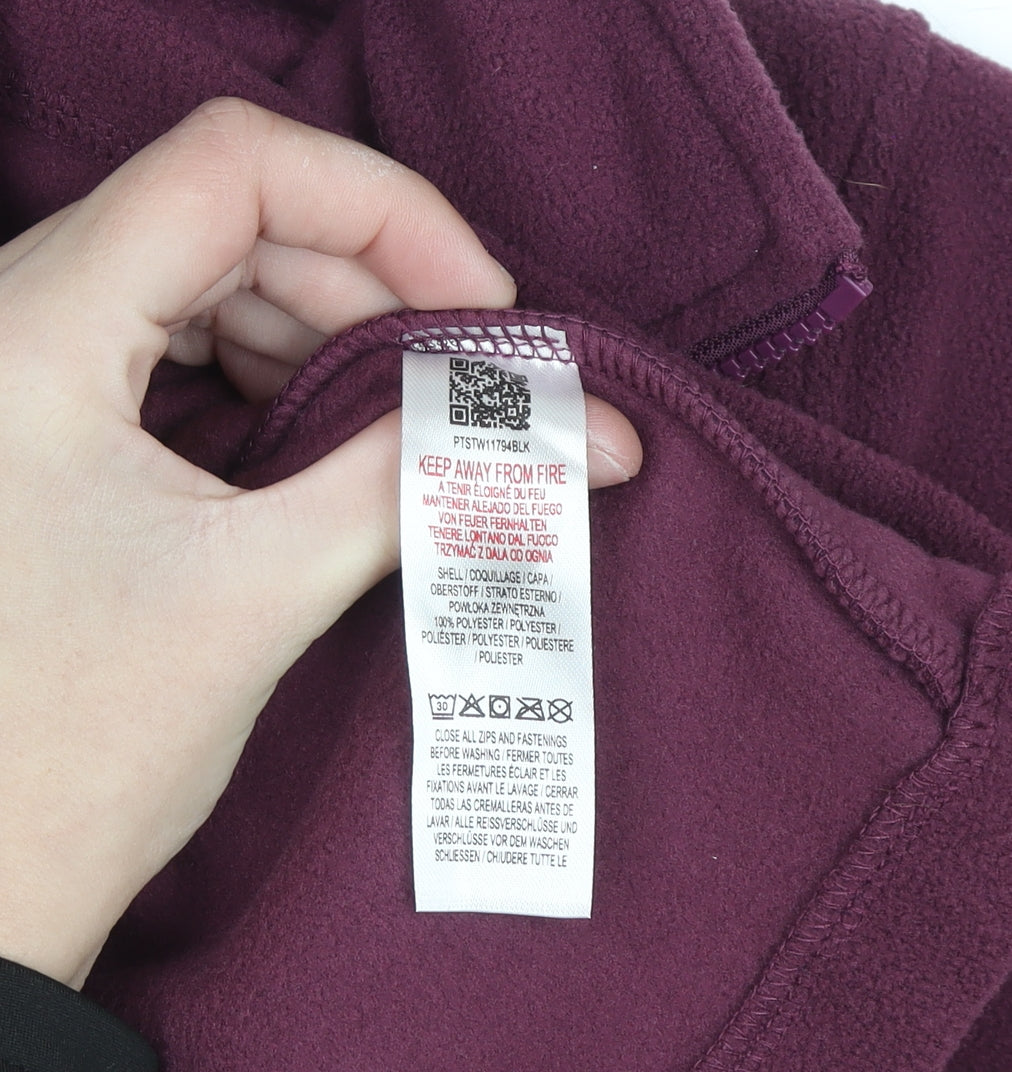Peter Storm Womens Purple Full Zip Fleece Jacket Size 12