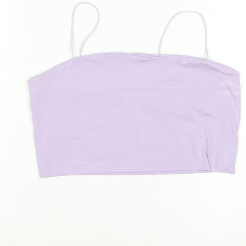 SHEIN Women Purple Camisole Tank Top L Slim Fit Spaghetti Strap