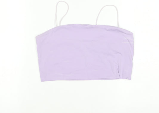 SHEIN Women Purple Camisole Tank Top L Slim Fit Spaghetti Strap