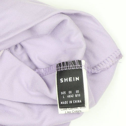 SHEIN Women Purple Camisole Tank Top L Slim Fit Spaghetti Strap