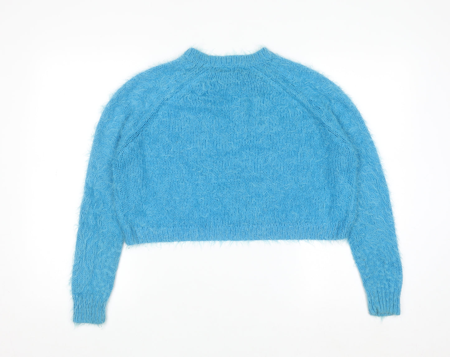 Topshop Women’s Blue Chunky Knit Pullover Jumper Size 10