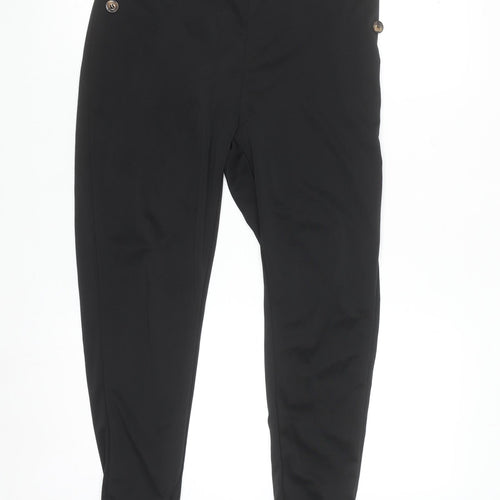 SHEIN Curve Women's Black High Waist Button Jeggings Size XL
